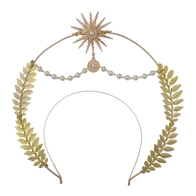 BLESSUME Halo Crown Mary Goddess Headband Women's Halloween Costume Goddess Headpiece (Style 1) - Image 1